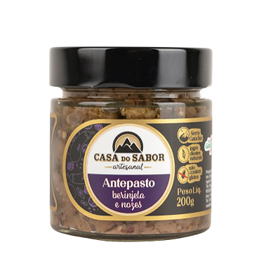 Antepasto de Berinjela com Nozes Casa do Sabor