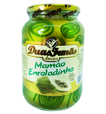 Doce de Mamão Enroladinho Duas Irmãs