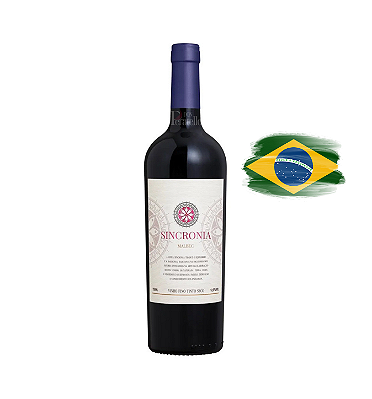 Vinho Fino Tinto Seco Sincronia Malbec
