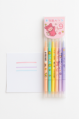 MARCA TEXTO APAGÁVEL 6 CORES