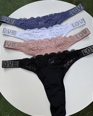 Calcinha Love Strass