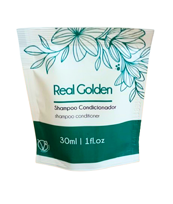 Shampoo 2 em 1 para Hotel REALGEMS Erva Doce Sachê 30ml cx 200 un