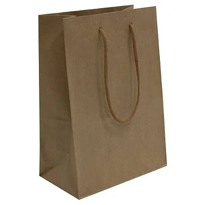 Sacolas de papel Kraft 34x22x10 cm