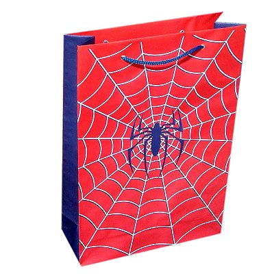 Sacolas de papel Homem Aranha 25x17x6 cm