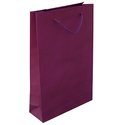 Sacolas de papel Roxa 25x17x6 cm