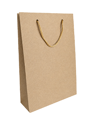 Sacolas de papel Kraft 25x17x6cm