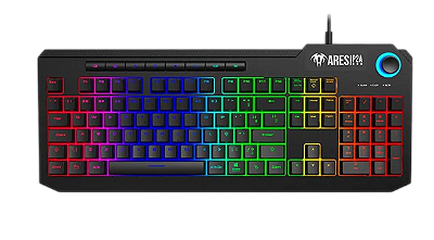 TECLADO  GAMER ARES P2A, USB, RGB, ABNT2  - GAMDIAS
