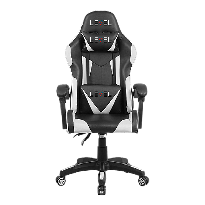 CADEIRA GAMER LV-C01DN - PRETO COM BRANCO - Level