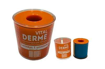 Fita Cirúrgica De Silicone Adesiva Para Cicatriz e Queloide - Rolo 5cm x 5m - Vital Derme