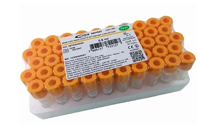 Mini Tubo Gel Separador 0.5ml - Labor Import - C/ 50 Unidades