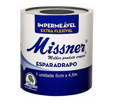Esparadrapo  Impermeável - Missner - 5cm x 4,5m