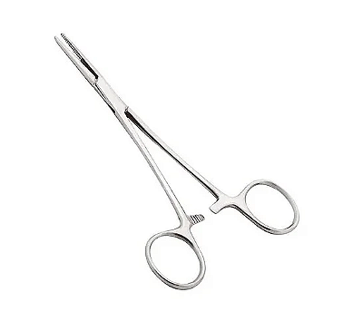 Pinça Kelly Reta em Aço Inoxidável - Vital Gold - 16cm