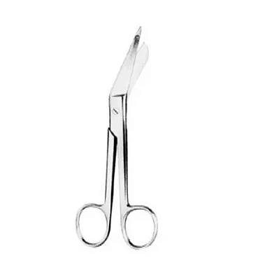 Tesoura Lister P/ Bandagem em Aço Inoxidável - Vital Gold - 18cm