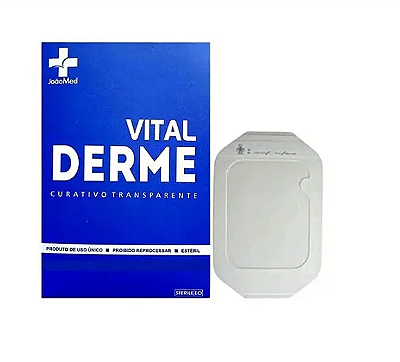 Curativo Filme Transparente Estéril - Vital Derme - 10cm x 12cm Unidade