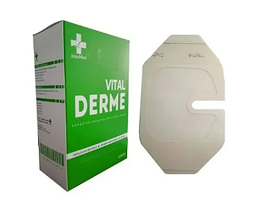 Curativo Filme Transparente Fenestrado - Vital Derme - 10cmx12cm Unidade