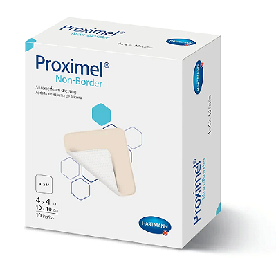 Curativo Espuma com Silicone 10 x 10cm Proximel Non Border Silver / Unid - Hartmann