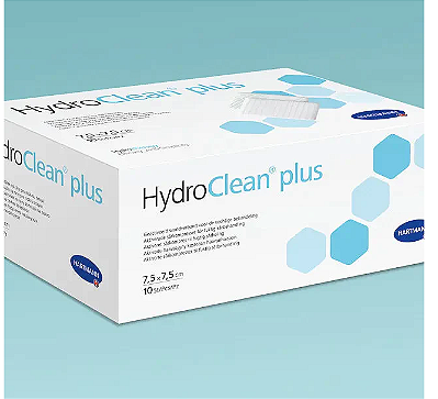 Curativo Hidro - Responsivo PHMB 7,5 x 7,5cm Hydroclean Plus / Unid - Hartmann