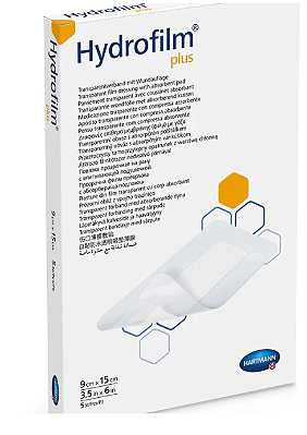 Curativo Filme Trasparente Acrilato Estéril - Hartmann - 9cm x 15cm Hydrofilm Plus / Unid
