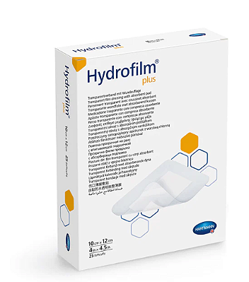 Curativo Filme Trasparente Acrilato Estéril - Hartmann - 10cm x 12cm Hydrofilm Plus / Unid