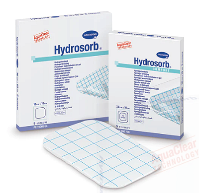 Curativo Gel de poliuretano absorvente - Hartmann - 20cm x 20cm Hydrosorb Unid
