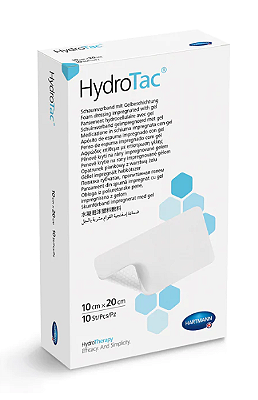 Curativo Espuma de poliuretano e Hidrogel - Hartmann - 10cm x 20cm HydroTac Unid