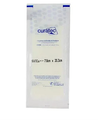 Compressa Com Emulsão de Petrolatum Estéril 7,6 x 20,3cm Unid - Curatec
