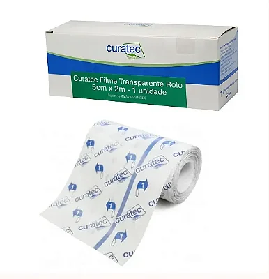 Curativo Filme Transparente em Rolo - Curatec - 5cm x 2m