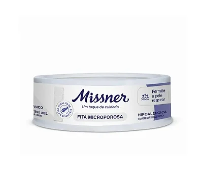 Fita Micropore Branca 1,2cm x 4,5m - Missner