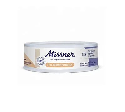 Fita Micropore Bege 1,2cm x 4,5m - Missner