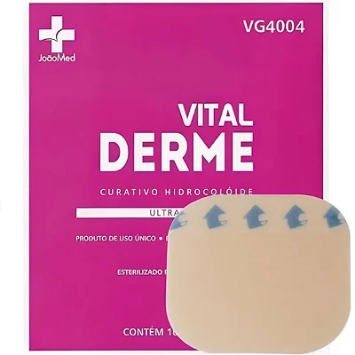 Curativo Hidrocoloide Ultrafino 10cm x 10cm Vital Derme - Unidade