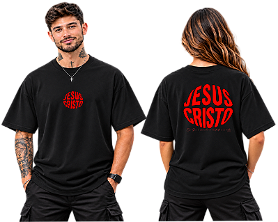 Camiseta Oversized Jesus Cristo — João 14:6 | DSL Wear