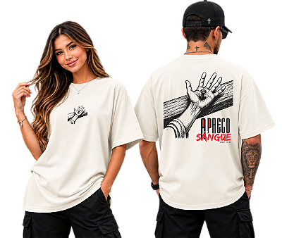 Camiseta Oversized O Preço de Sangue — 1 Pedro 1:18-19 | DSL Wear