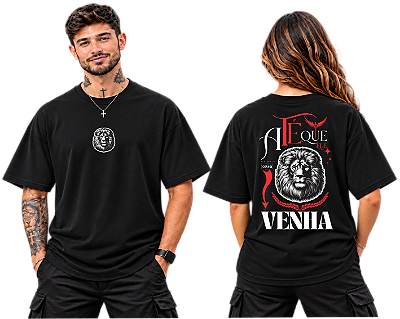 Camiseta Oversized Até Que Ele Venha — 1 Coríntios 11:26 | DSL Wear