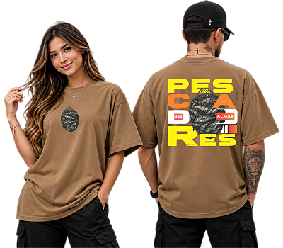 Camiseta Oversized Pescadores de Almas — Mateus 4:19 | Suedine