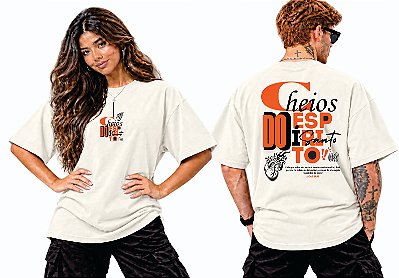 Camiseta Oversized Cheios do Espírito Santo — Lucas 24:49 | DSL Wear