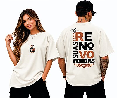 Camiseta Oversized Renovo — Isaías 40:31 | DSL Wear