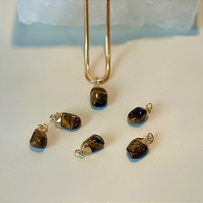 Pingente de Olho de Tigre – Coragem, Foco e Proteção Energética