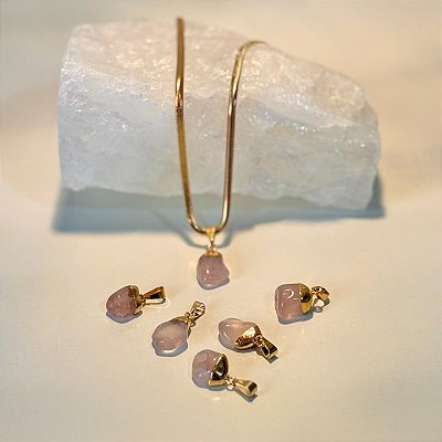 Pingente de Quartzo Rosa – Amor, Cura Emocional e Harmonia