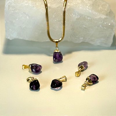 Pingente de Ametista – Intuição, Proteção e Clareza Espiritual