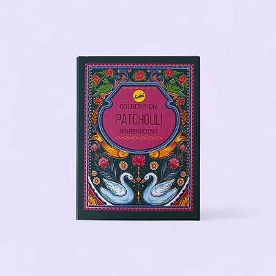 Incenso Cone Golden India – Patchouli