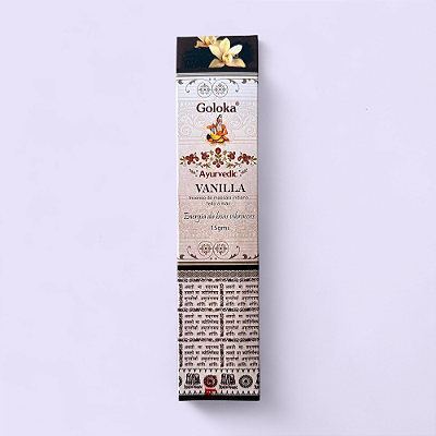 Incenso Goloka – Vanilla | Energia de Boas Vibrações