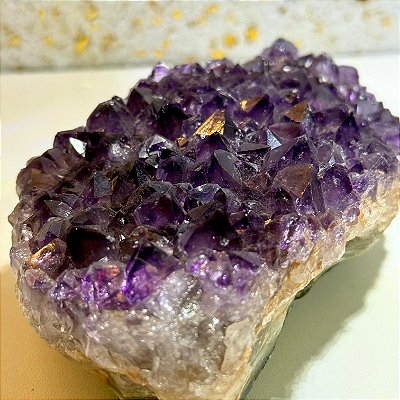 Drusa de Ametista Q. EXCELENTE – Elevação Espiritual e Purificação Energética