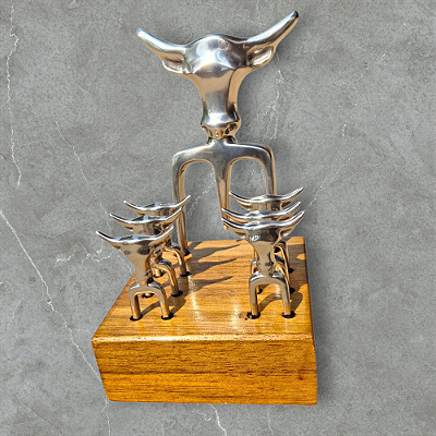 Conjunto Tridente Touro para Churrasco