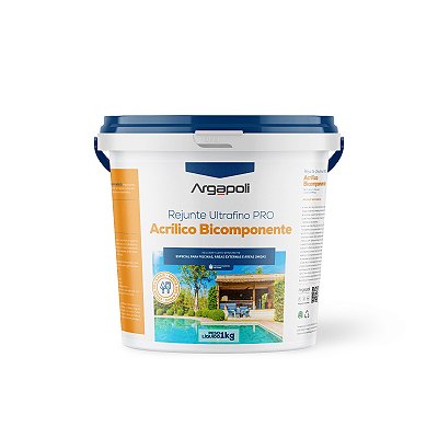 Rejunte Acrílico Bicomponente - ULTRAFINO PRO - Diversas cores - 1 Kg