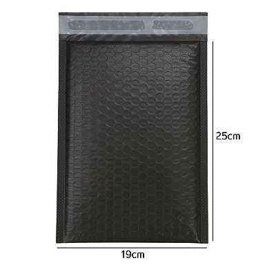 Envelope de Segurança Laminado Cinza com Bolha 19x25cm