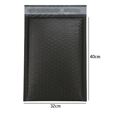Envelope de Segurança Laminado Cinza com Bolha 32x40cm
