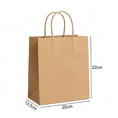 Sacola Kraft P 20x13,5x22