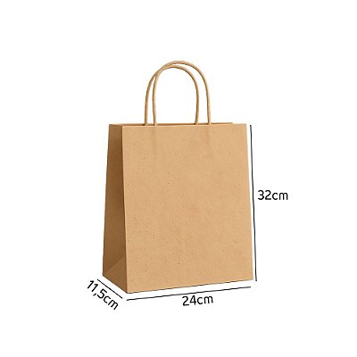 Sacola Kraft M 32X24X11,5