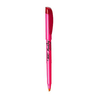 Caneta Marca Texto Rosa Bic