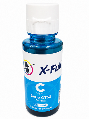 Tinta Refil HP X-Full Gt-52 Office Cyan 70ml